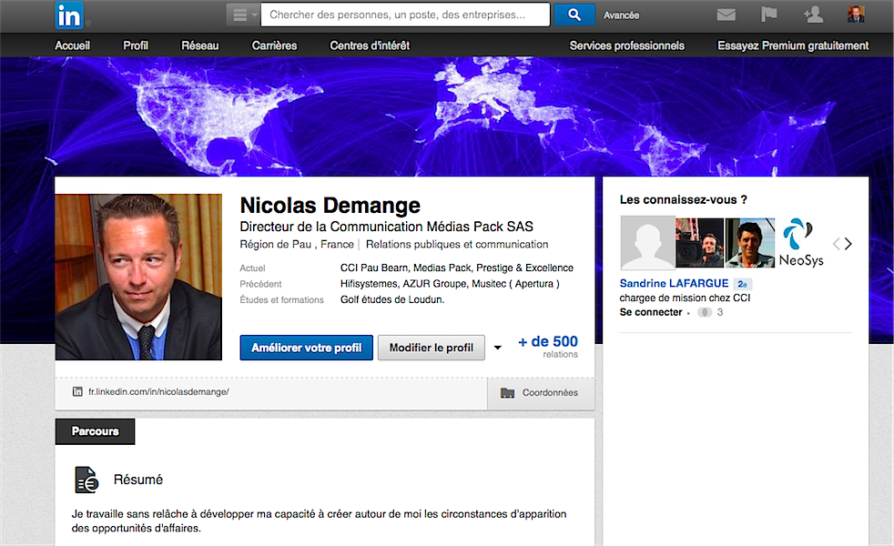 Nicolas Demange Medias Pack Linkedin